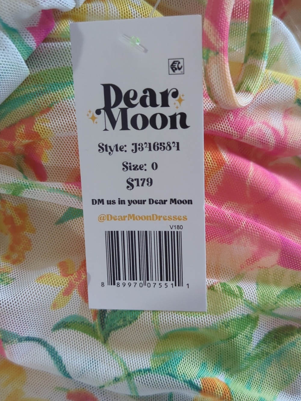 Dear MoonJuniors' Floral Ruched Cutout Gown - Picture 8 of 10